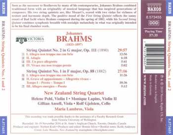 CD Johannes Brahms: String Quintets Nos. 1 and 2 251511