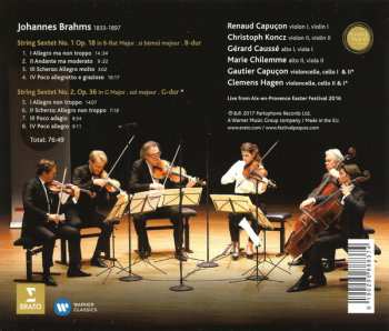 CD Johannes Brahms: String Sextets Nos. 1 & 2 421849