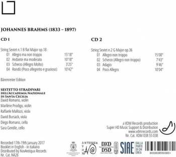 2CD Johannes Brahms: String Sextets Op. 18 & Op. 36 309150