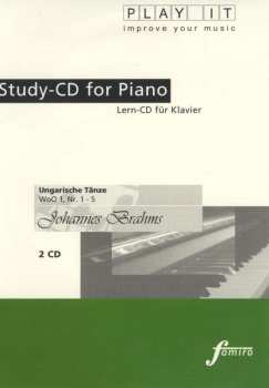Album Johannes Brahms: Study-cd Piano - Ungarische Tänze,woo 1,nr 1-5