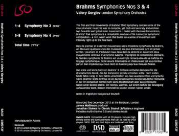 SACD Johannes Brahms: Symphonies Nos 3 & 4 294534