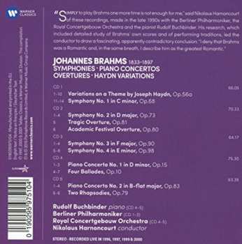 5CD Johannes Brahms: Symphonies - Piano Concertos - Obertures - Haydn Variations 47621