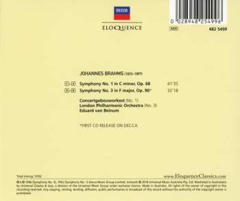 CD Johannes Brahms: Symphony No. 1; Symphony No. 3 94957