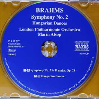 CD Johannes Brahms: Symphony No. 2 / Hungarian Dances 316022