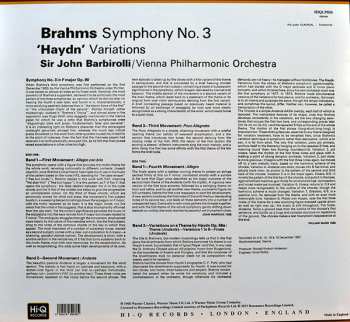 LP Johannes Brahms: Symphony No. 3 / 'Haydn' Variations 135521