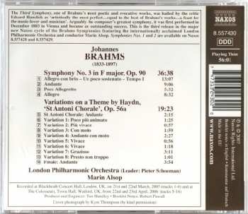 CD Johannes Brahms: Symphony No. 3 / Haydn Variations 320281