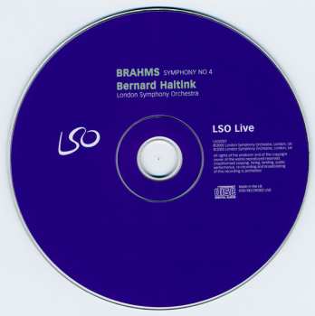 CD Johannes Brahms: Symphony No 4 318236