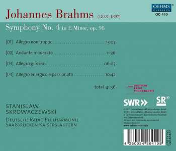 CD Johannes Brahms: Symphony No. 4 In E Minor, Op. 98 389337
