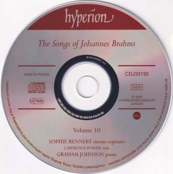 CD Johannes Brahms: The Songs Of Brahms ~ 10 284669