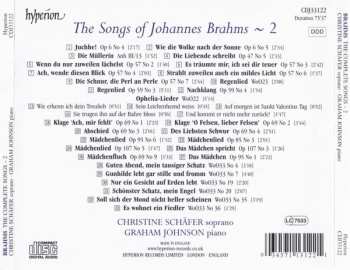 CD Johannes Brahms: The Songs Of Johannes Brahms ~ 2 288766