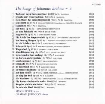 CD Johannes Brahms: The Songs Of Johannes Brahms ∼ 3 191345
