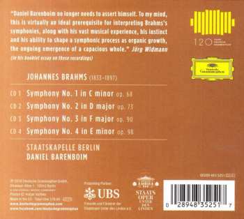 4CD/Box Set Johannes Brahms: The Symphonies 325124