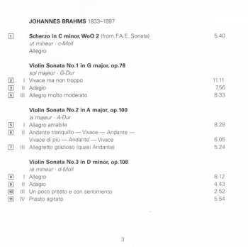 CD Johannes Brahms: The Violin Sonatas 5721