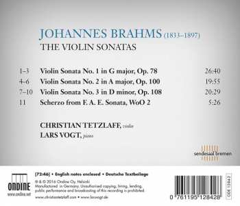 CD Johannes Brahms: The Violin Sonatas 247355