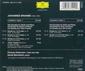 2CD Johannes Brahms: The Violin Sonatas • The Viola Sonatas 44964