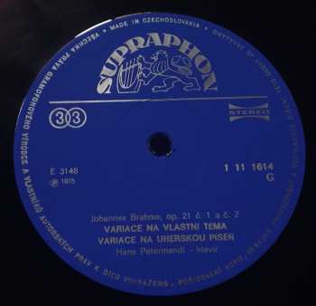 LP Johannes Brahms: Variace Pro Klavír 479434