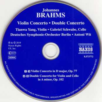 CD Johannes Brahms: Violin Concerto, Op. 77 / Double Concerto, Op. 122 242789