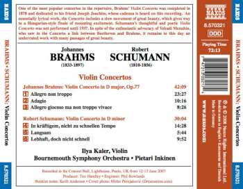 CD Johannes Brahms: Violin Concertos 294986