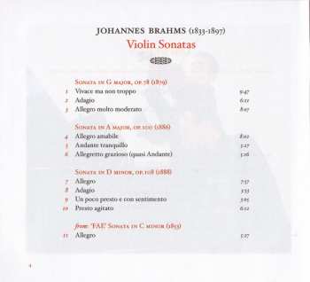 CD Johannes Brahms: Violin Sonatas 185413