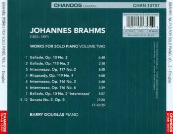 CD Johannes Brahms: Works For Solo Piano, Volume 2 318436