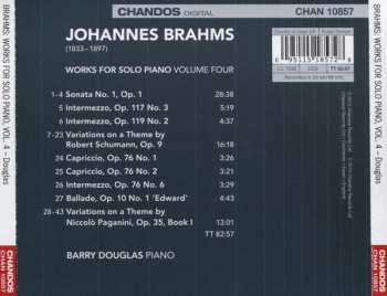 CD Johannes Brahms: Works For Solo Piano, Volume Four 326001