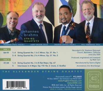 2CD Johannes Brahms: String Quartets