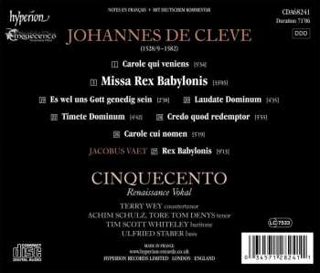 CD Johannes De Cleve: Missa Rex Babylonis 188930