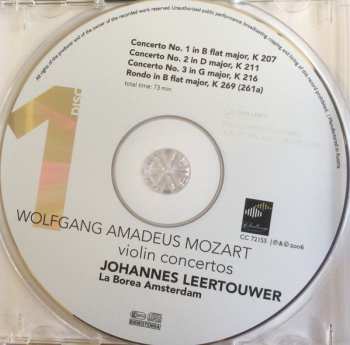 2CD Johannes Leertouwer: Violin Concertos, La Borea Amsterdam. 189209