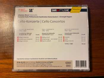CD Johannes Moser: Martinu, Hindemith, Honegger - Cello-Konzerte 324121