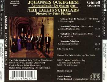 CD Johannes Ockeghem: Au Travail Suis - De Plus En Plus 331369