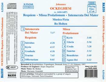 CD Johannes Ockeghem: Requiem / Missa Prolationum / Intemerata Dei Mater 120264