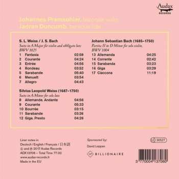 CD Johannes Pramsohler: Bach & Weiss 120964