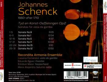 CD Johannes Schenck: Tyd En Konst-Oeffeningen Op.2 / Sonatas For Viola Da Gamba 447643