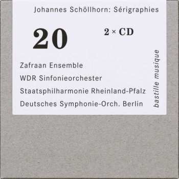 Album Johannes Schöllhorn: Instrumentalwerke - "serigraphies"
