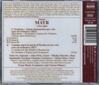 CD Johannes Simon Mayr: L'Armonia (Dramatic Cantata) / Cantata For The Death Of Beethoven 422742