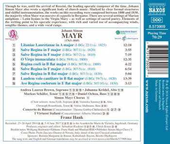 CD Johannes Simon Mayr: Motets 325969