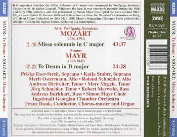 CD Johannes Simon Mayr: Te Deum - Missa Solemnis 181965