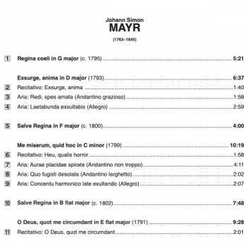 CD Johannes Simon Mayr: Venetian Solo Motets 310664