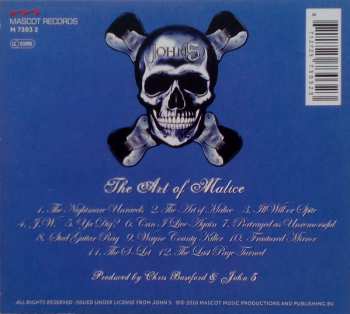 CD John 5: The Art Of Malice 2762