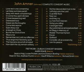 CD John Amner: Complete Consort Music 300646