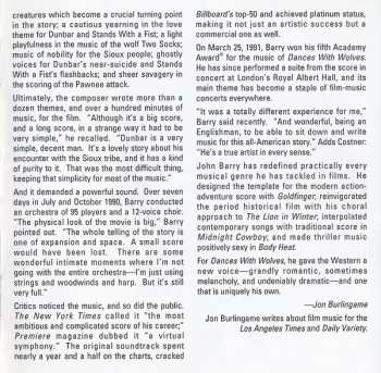 CD John Barry: Dances With Wolves (Original Motion Picture Soundtrack)