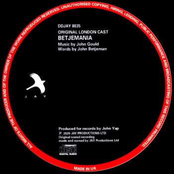 CD John Betjeman: Betjemania - Original London Cast