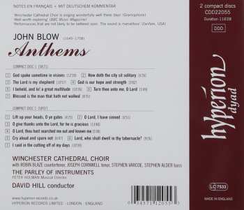 2CD John Blow: Anthems 326227