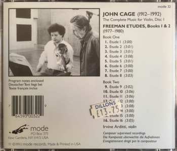 CD John Cage: Freeman Etudes, Books One and Two 321135