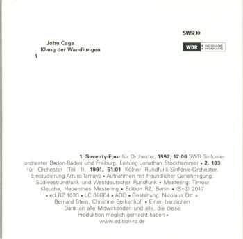 3CD/Box Set John Cage: Klang Der Wandlungen LTD