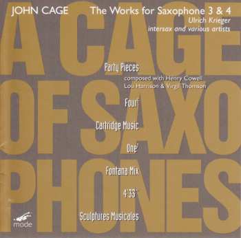 Album John Cage: The Works For Saxophone 3 & 4