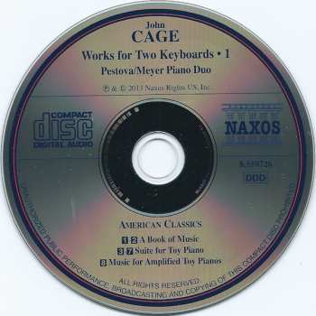 CD John Cage: Works For Two Keyboards • 1 301682