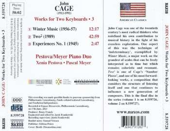 CD John Cage: Works For Two Keyboards • 3 181651