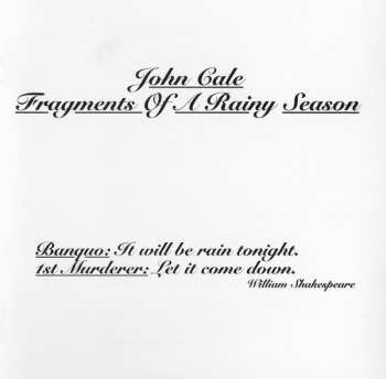 Album John Cale: Fragments Of A Rainy Season