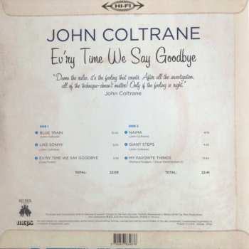 LP/CD John Coltrane: Ev’ry Time We Say Goodbye LTD | CLR 423750
